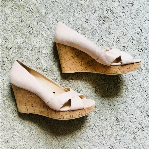 Faux Suede Wedges - Picture 2 of 6